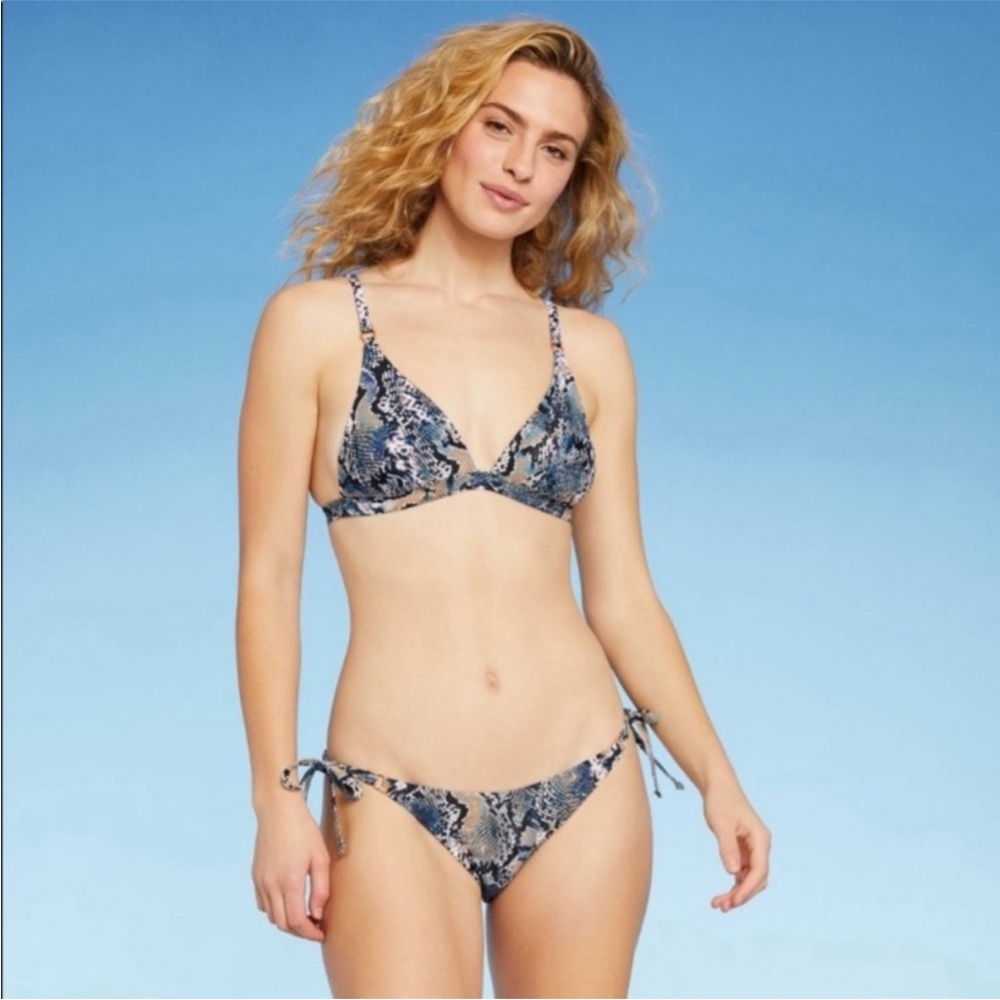 Shade & Shore Snake Print Bikini Size Small